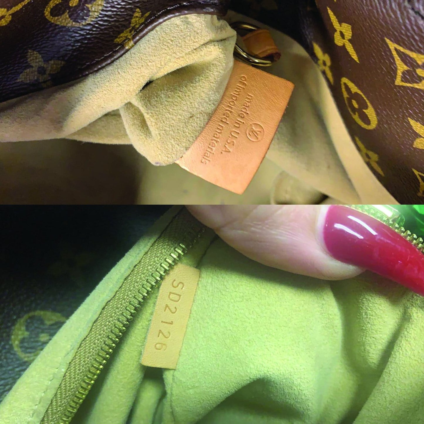 LOUIS VUITTON Artsy MM Monogram Canvas Shoulder Bag Brown
