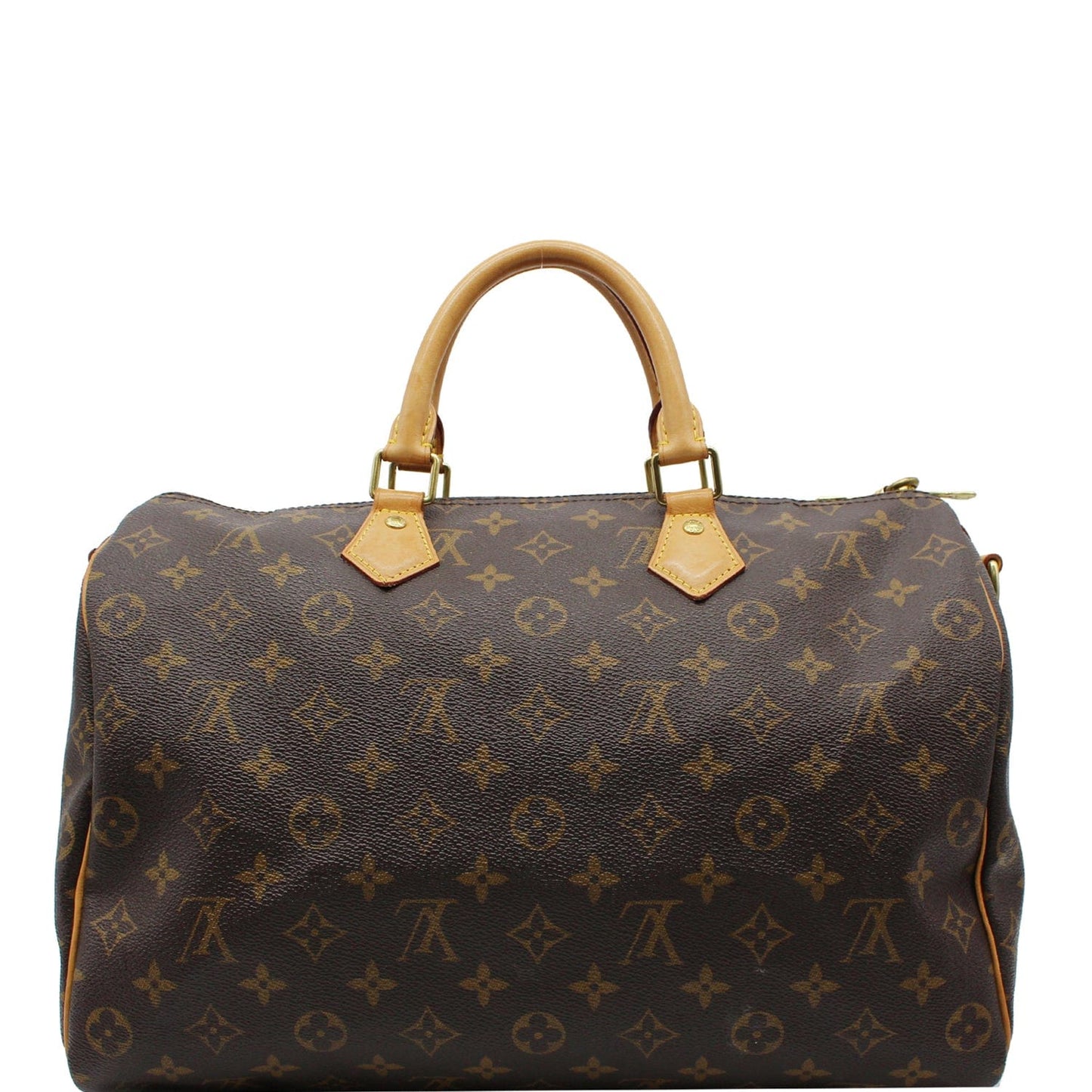 LOUIS VUITTON Speedy 35 Bandouliere Monogram Canvas Shoulder Bag Brown