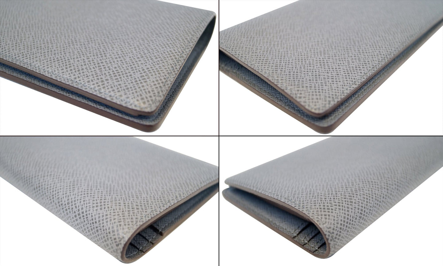 LOUIS VUITTON Brazza Glacier Taiga Leather Wallet