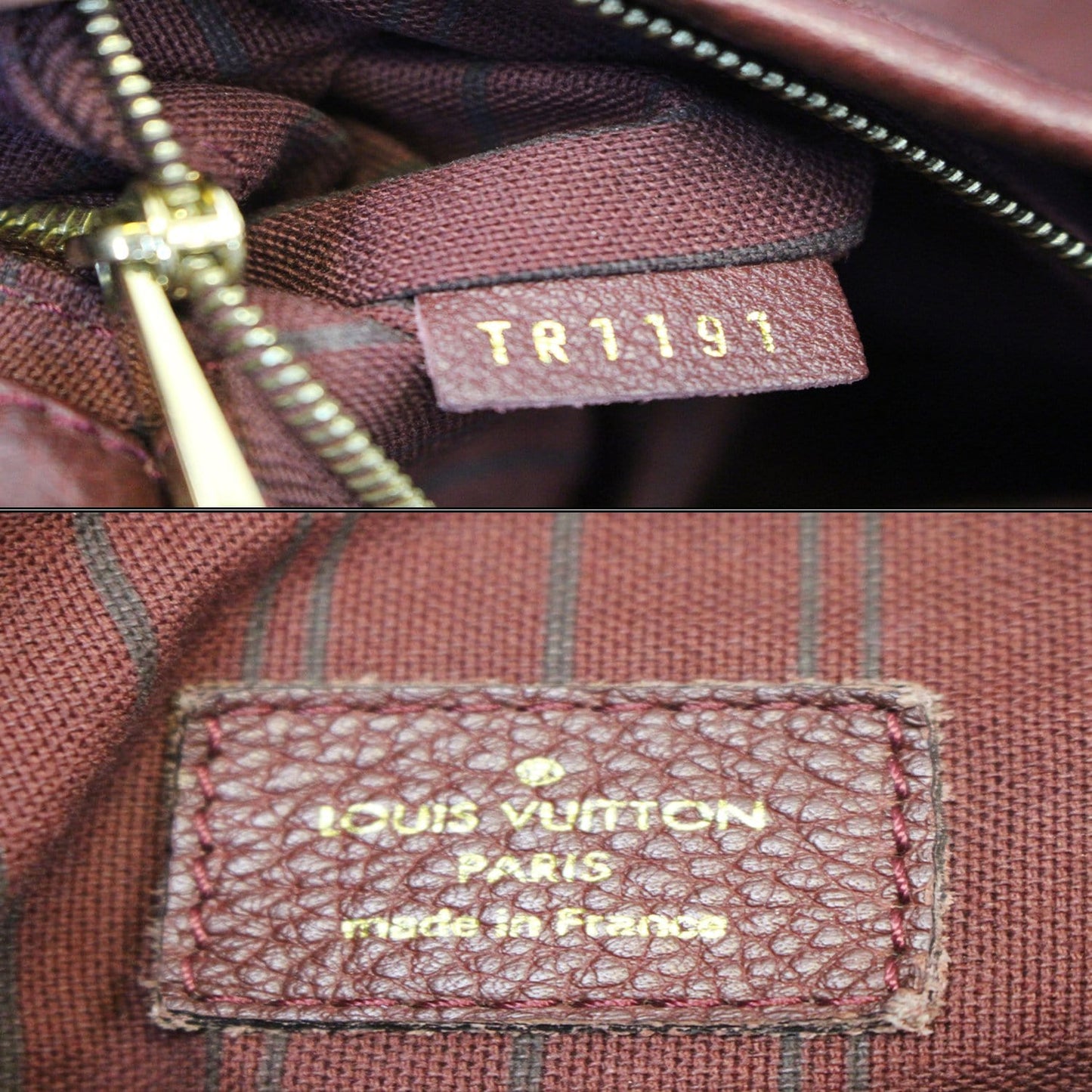 LOUIS VUITTON Artsy MM Monogram Empreinte Shoulder Bag Red