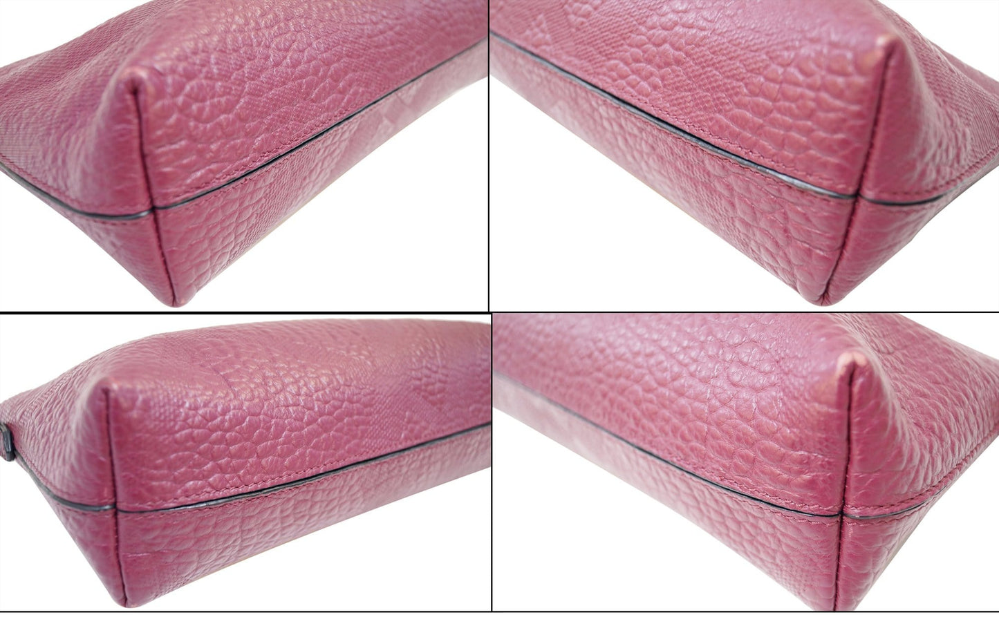 BURBERRY Embossed Leather Chichester Crossbody Bag
