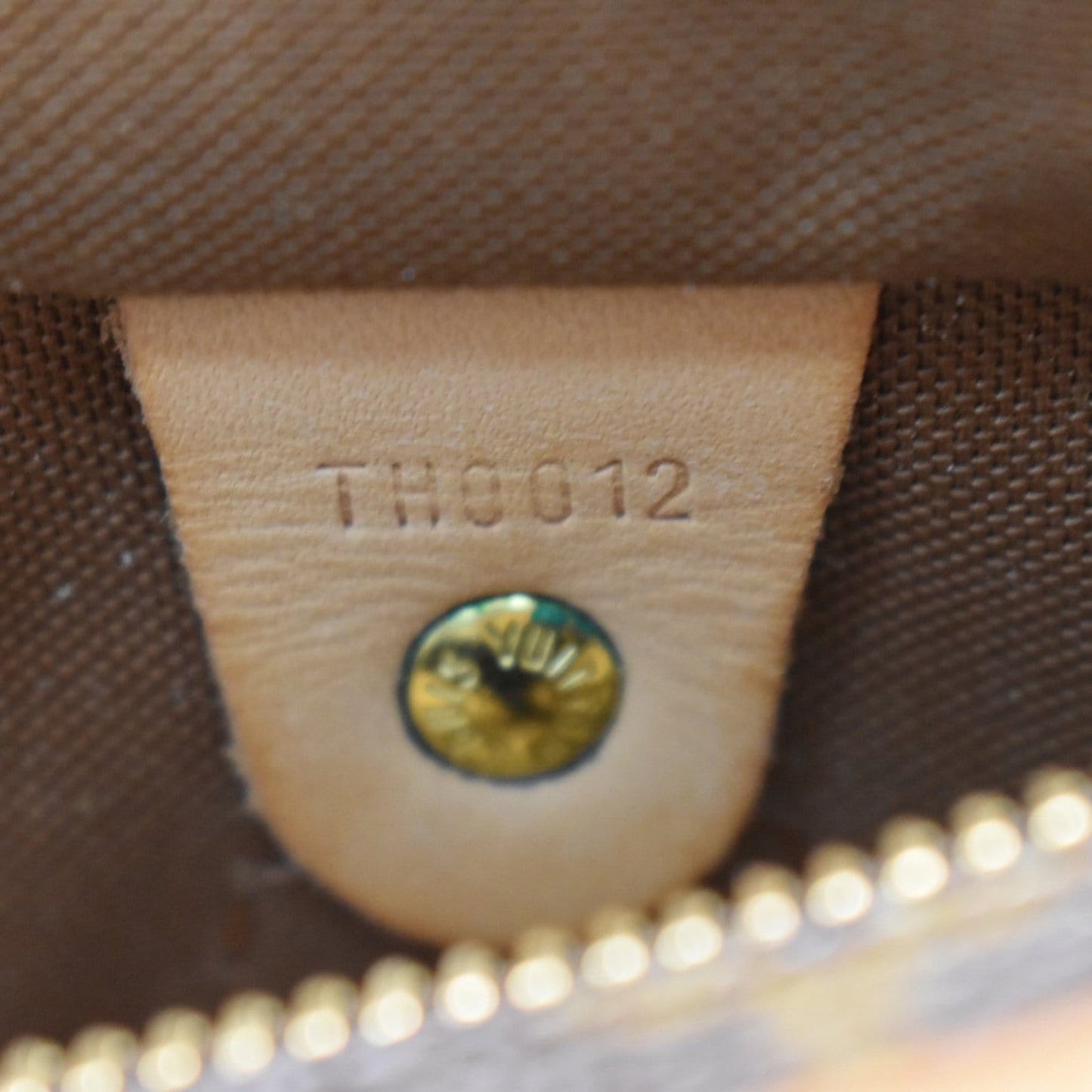 LOUIS VUITTON Speedy 30 Monogram Canvas Satchel Bag Brown