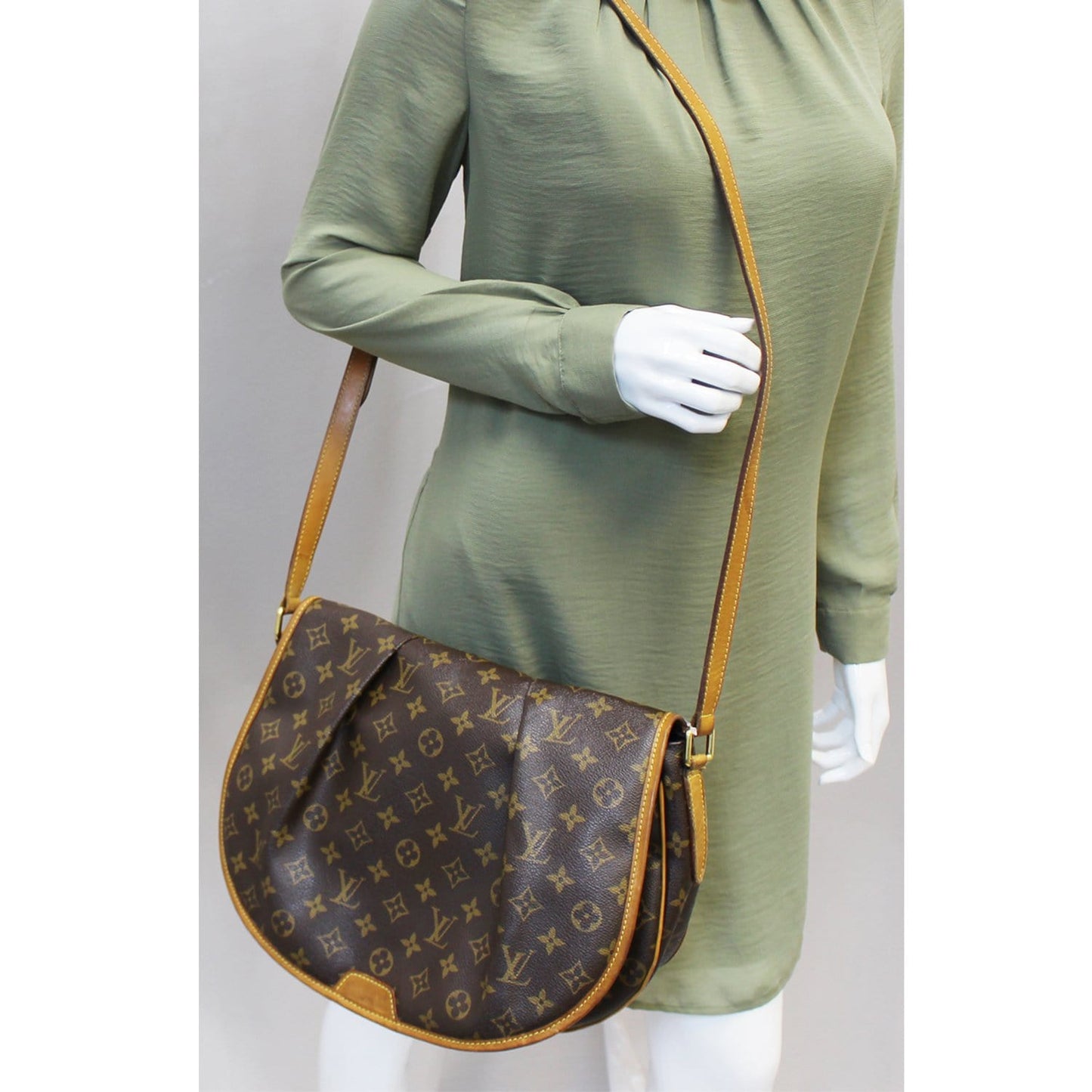 LOUIS VUITTON Menilmontant MM Monogram Canvas Crossbody Bag