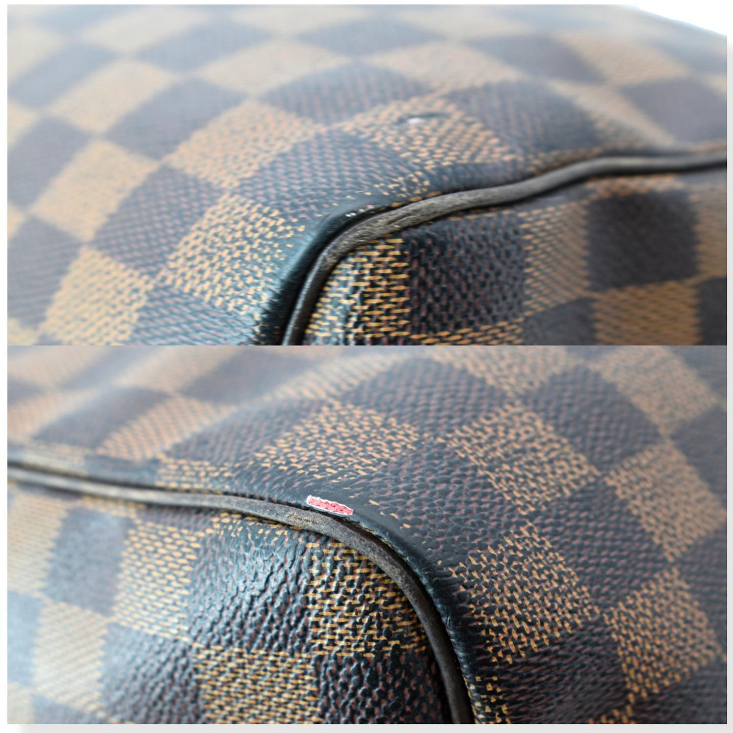 LOUIS VUITTON  Speedy 35 Damier Ebene Satchel Bag Brown