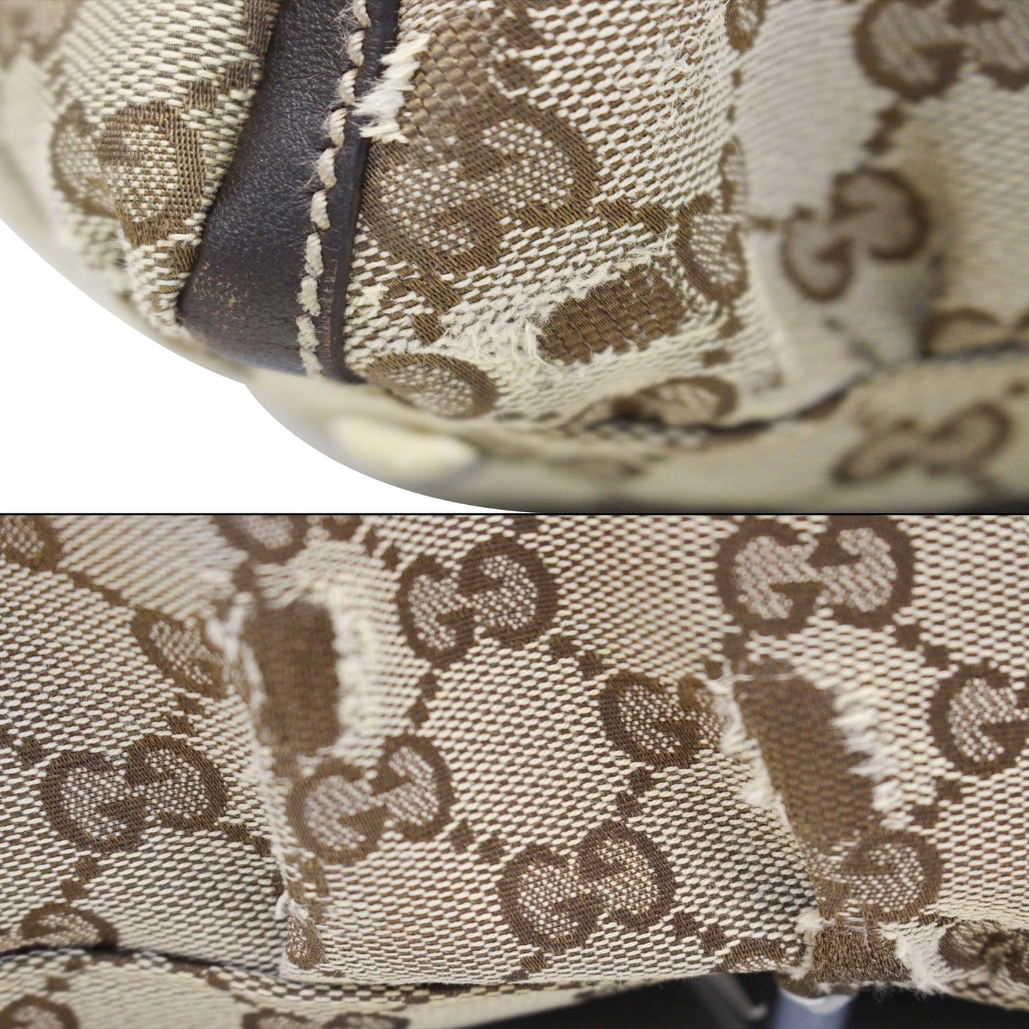 GUCCI Abbey D Ring GG Canvas Large Hobo Bag 189835