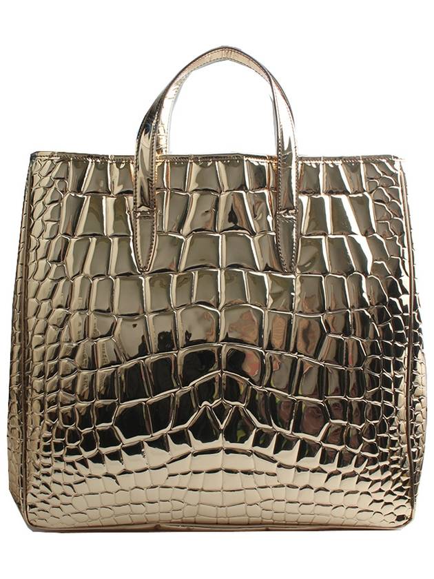 Luxury Saint Laurent Trending 2025 Gold mirror wani pattern big shopper bag