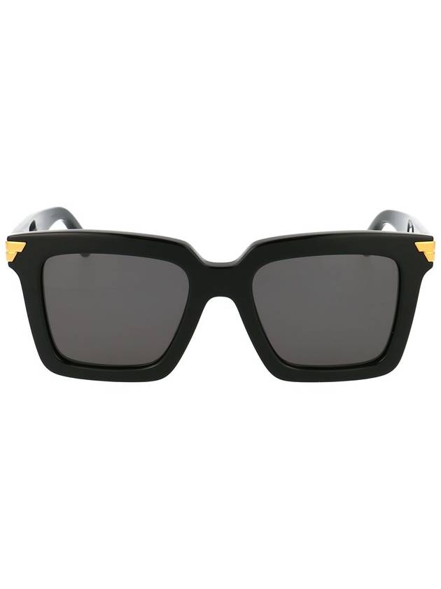 Luxury Bottega Veneta Square Sunglasses Black