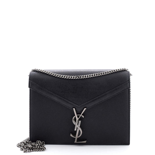 Luxury Saint Laurent Trending 2025 Cassandra Chain Shoulder Bag Leather Small