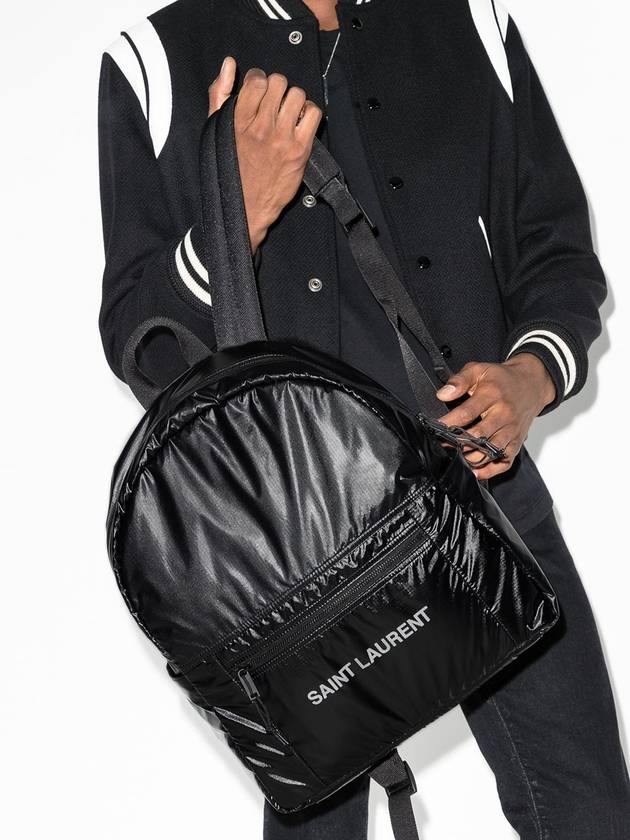 Luxury Saint Laurent Trending 2025 Nuxx Backpack In Nylon Backpack Black