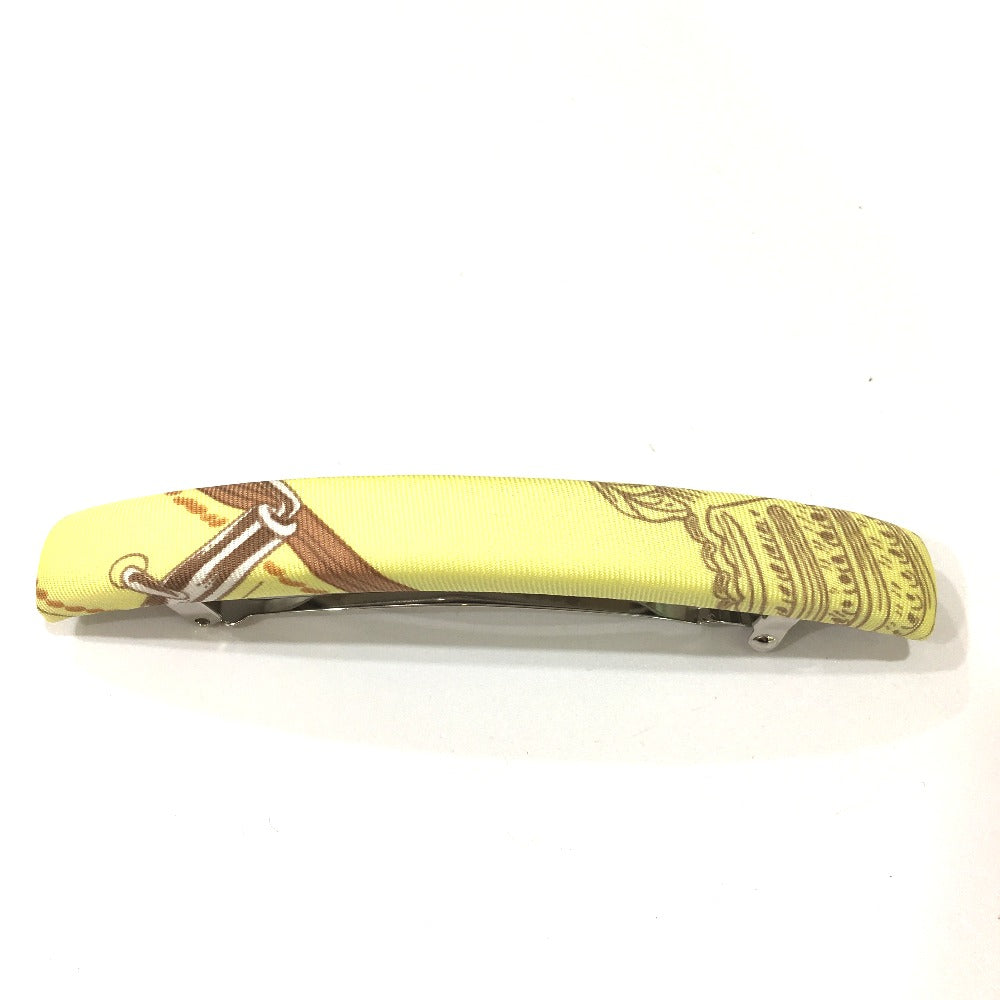 HERMES Valletta silk yellow hair accessory Overall handle Women