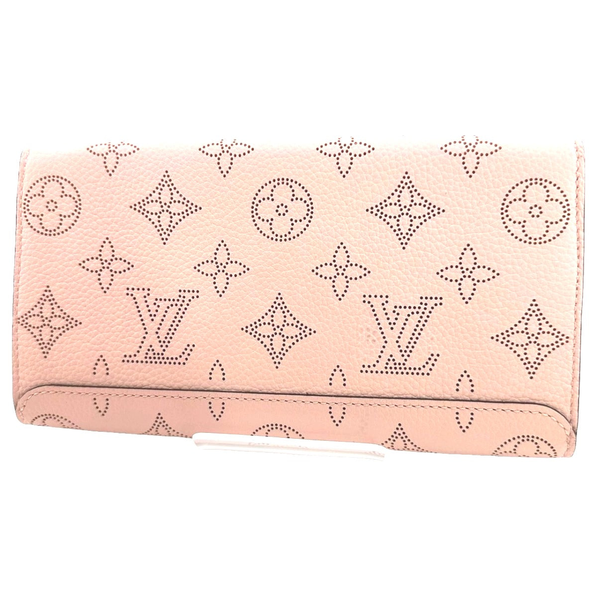 LOUIS VUITTON Long Wallet Purse M60145 Monogram Mahina Magnolia Mahina Monogram Portefeuille Iris Women