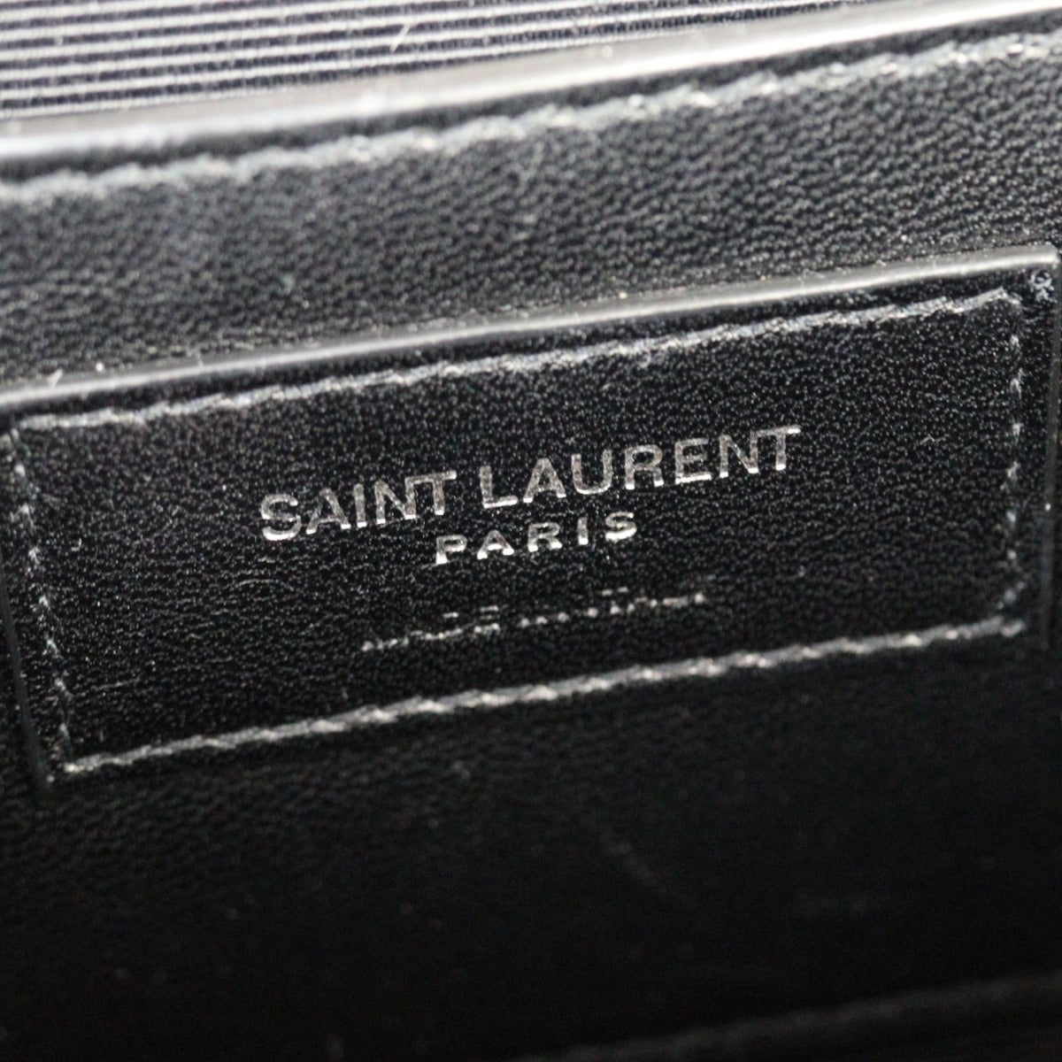 Saint Laurent Envelope Chain Bag Medium Croc-Embossed