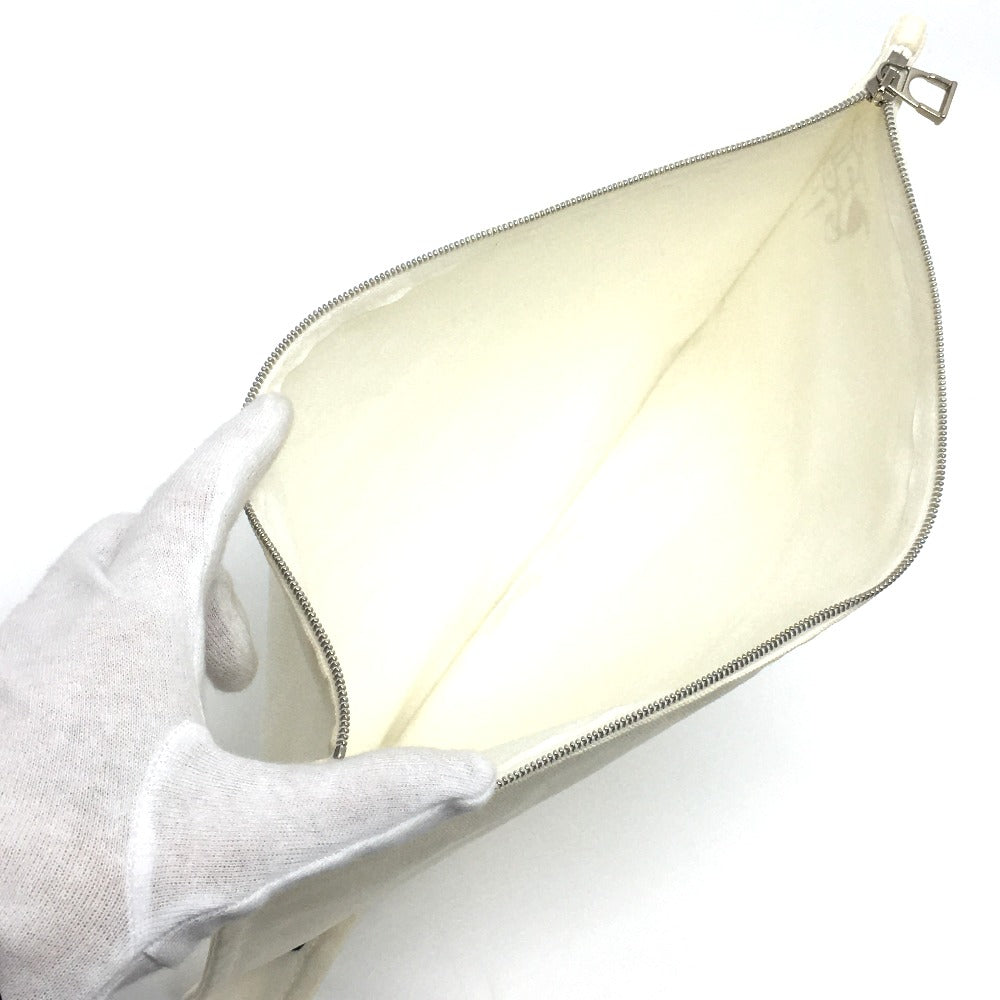 HERMES Pouch cotton off white Horse Adada GM unisex(Unisex)