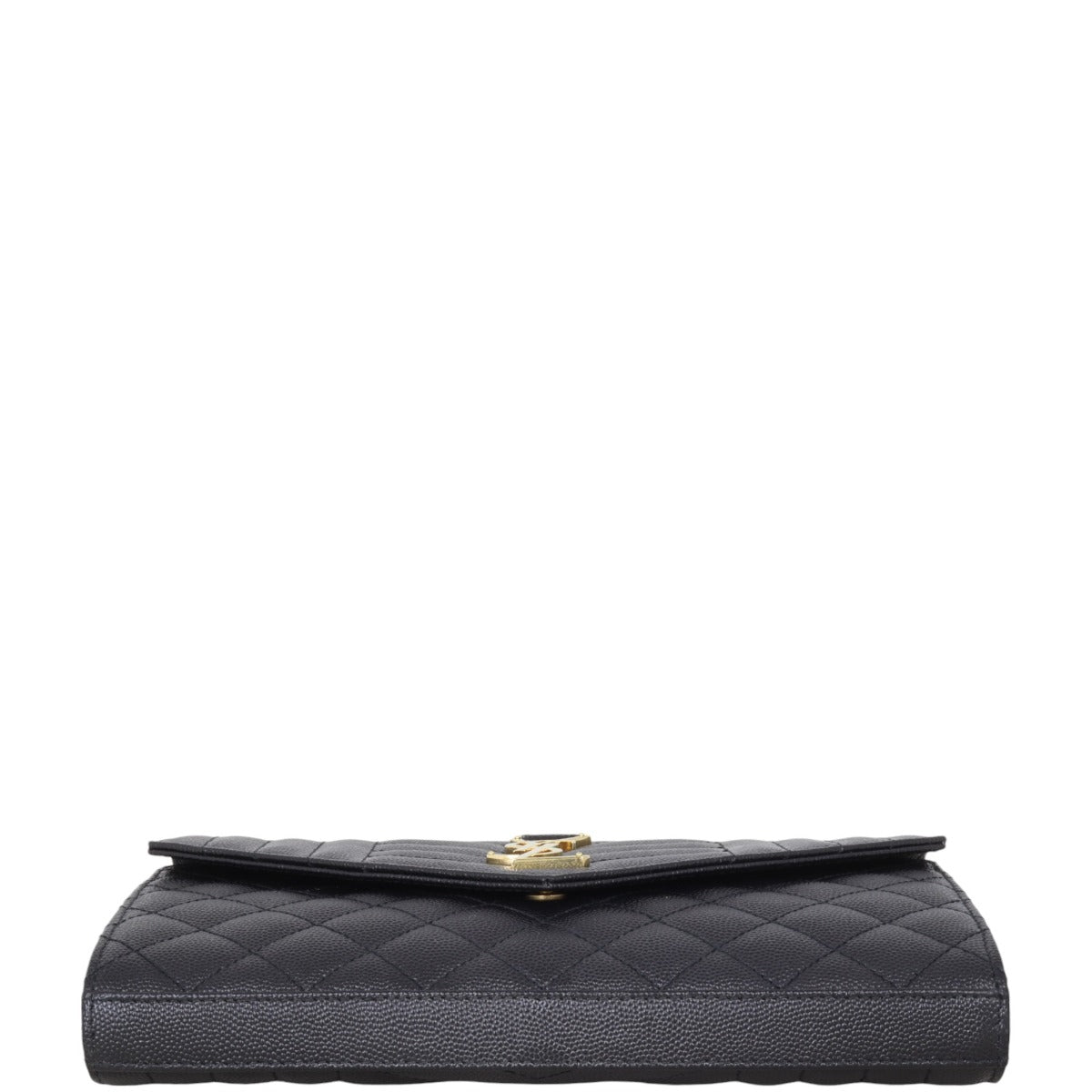 Saint Laurent Monogram Mix Matelasse Envelope Wallet on Chain