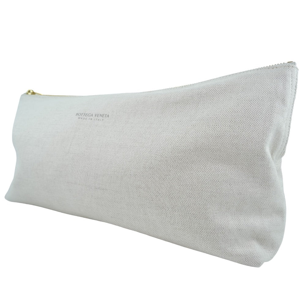 BOTTEGAVENETA Pouch canvas beige Bag in bag unisex(Unisex)