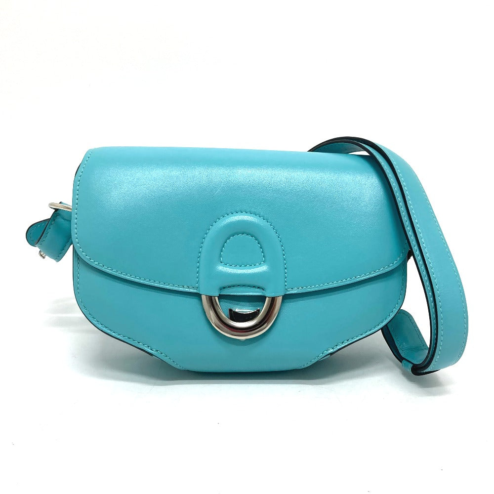 HERMES Shoulder Bag Taderakto blue Mini Shell Schmidy 2WAY handbag mens