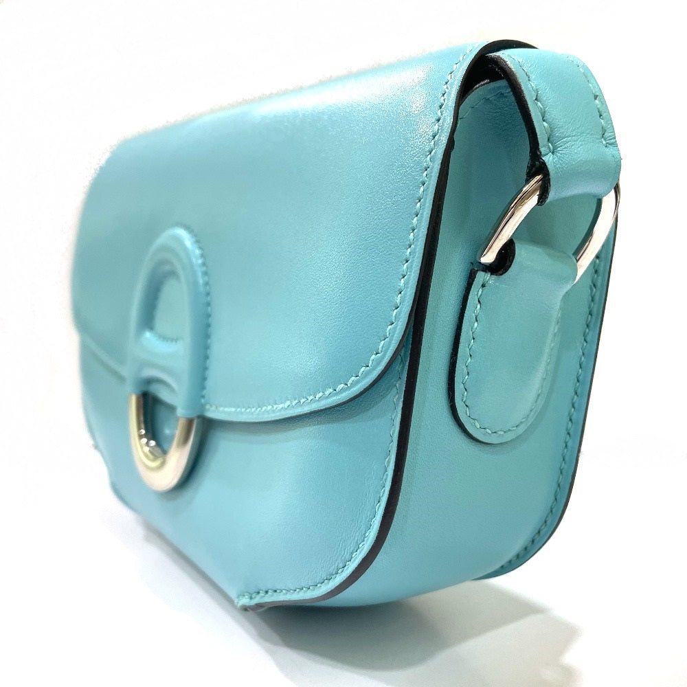 HERMES Shoulder Bag Taderakto blue Mini Shell Schmidy 2WAY handbag mens