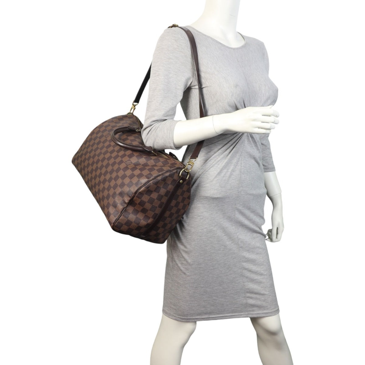 Louis Vuitton Speedy 35 Bandouliere Damier Ebene