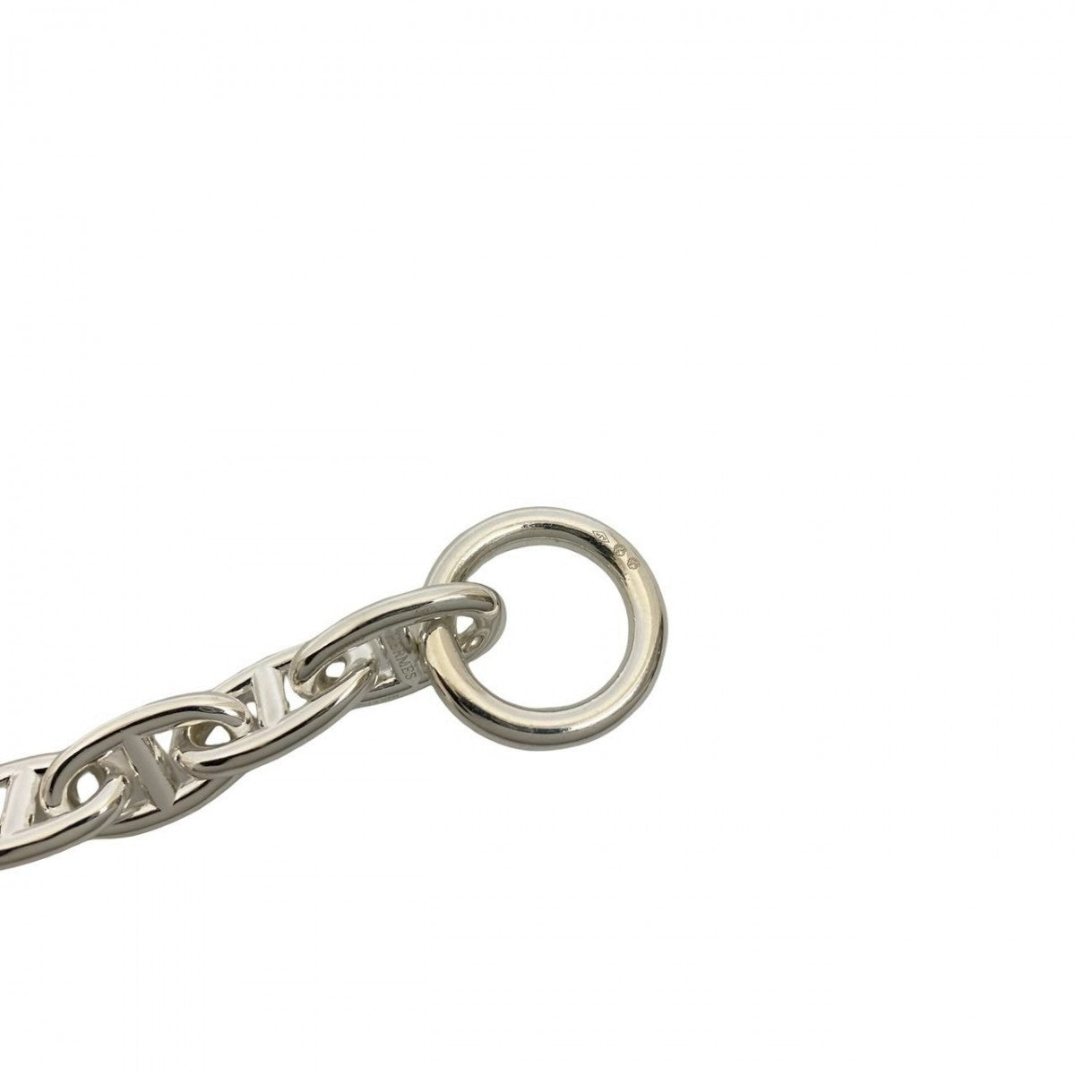 HERMES Necklace Silver925 Silver Chene Dunkle GM 29 Link Necklace