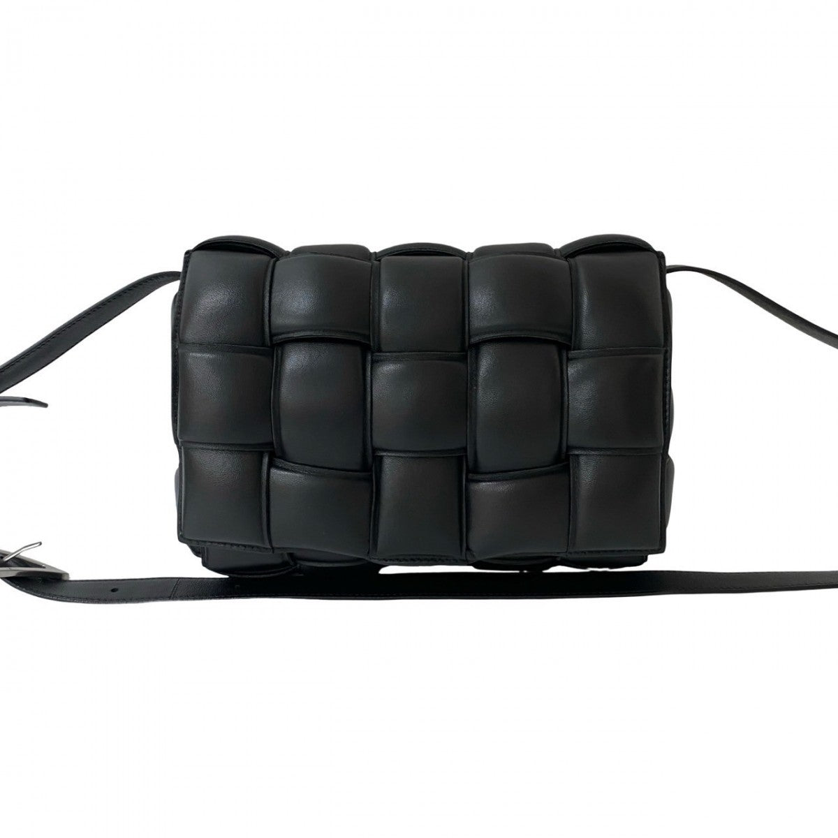BOTTEGAVENETA Shoulder Bag leather black Padded cassette Women