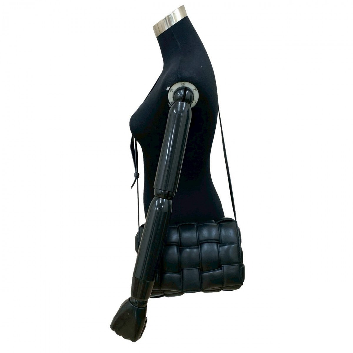 BOTTEGAVENETA Shoulder Bag leather black Padded cassette Women