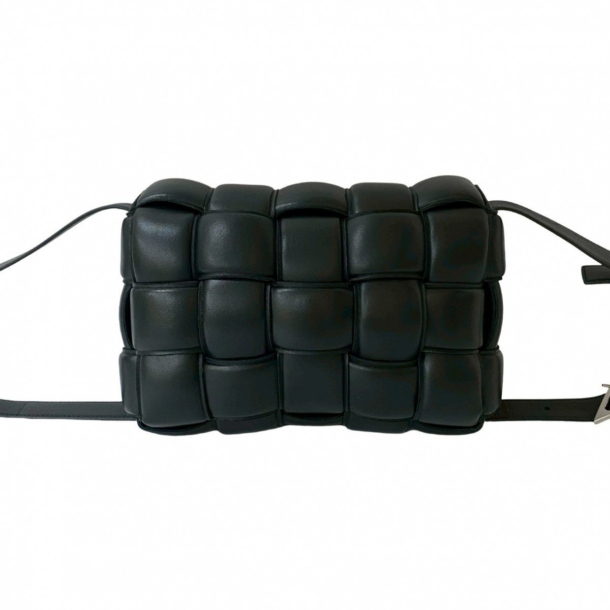 BOTTEGAVENETA Shoulder Bag leather black Padded cassette Women