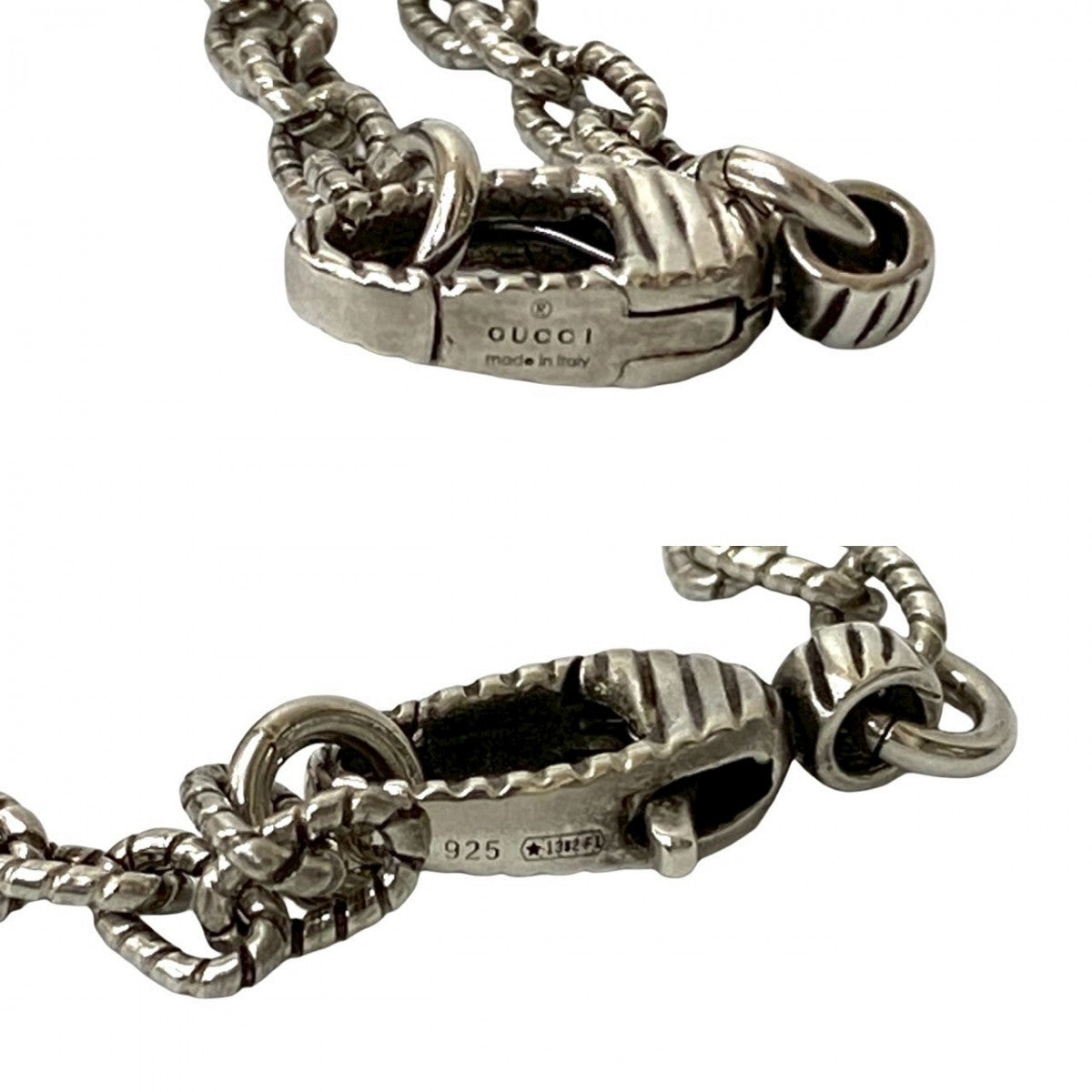 GUCCI Necklace Silver925 Silver Interlocking G mens