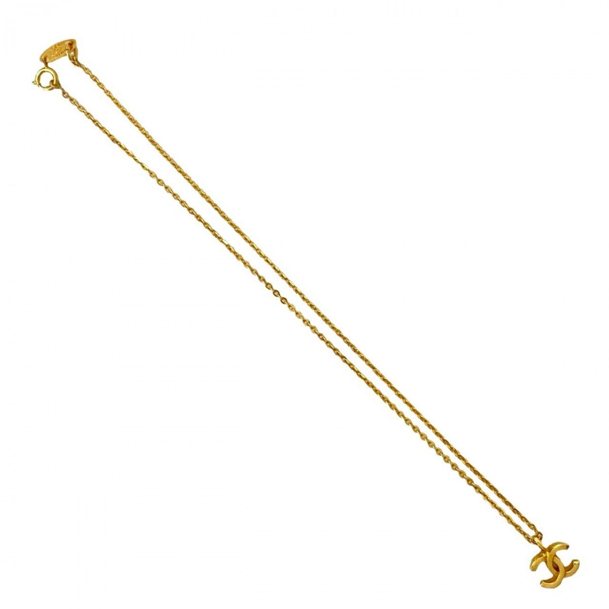 CHANEL Necklace Gold Plated gold COCO Mark Women