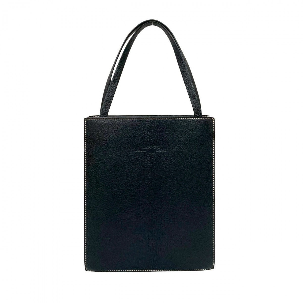 HERMES Handbag Taurillon Clemence Navy Lucy MM