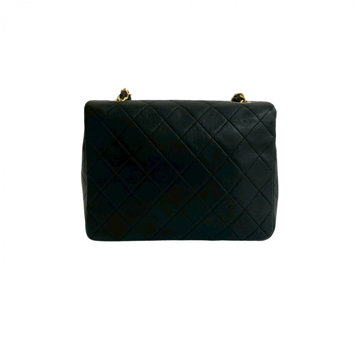 CHANEL Shoulder Bag lambskin black Matrasse