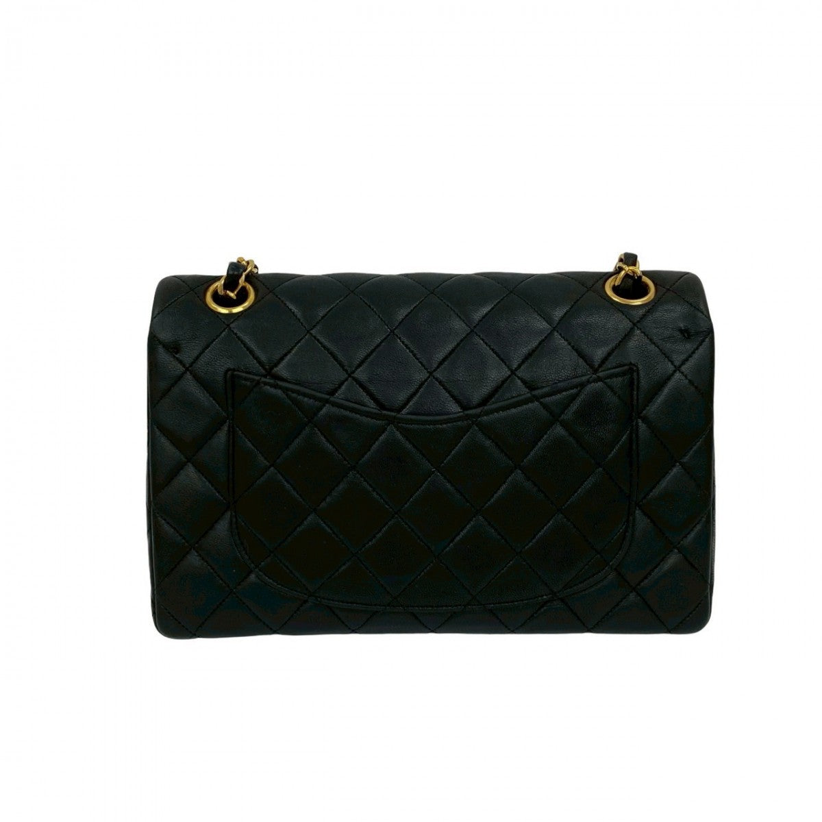 CHANEL Shoulder Bag lambskin black Matrasse