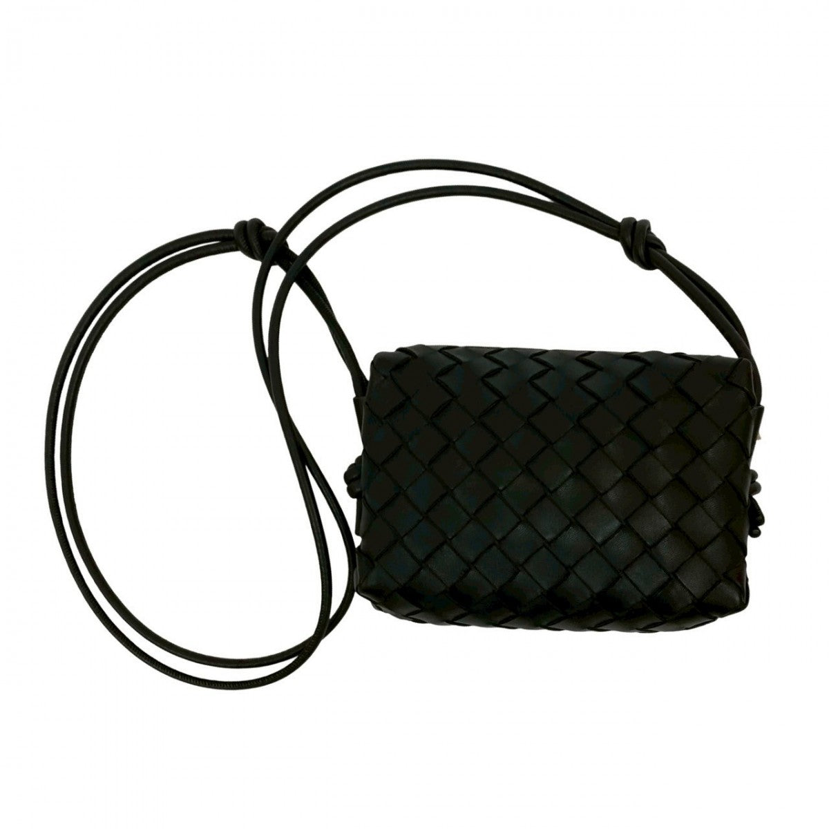 BOTTEGAVENETA Shoulder Bag leather black Small Loop Bag