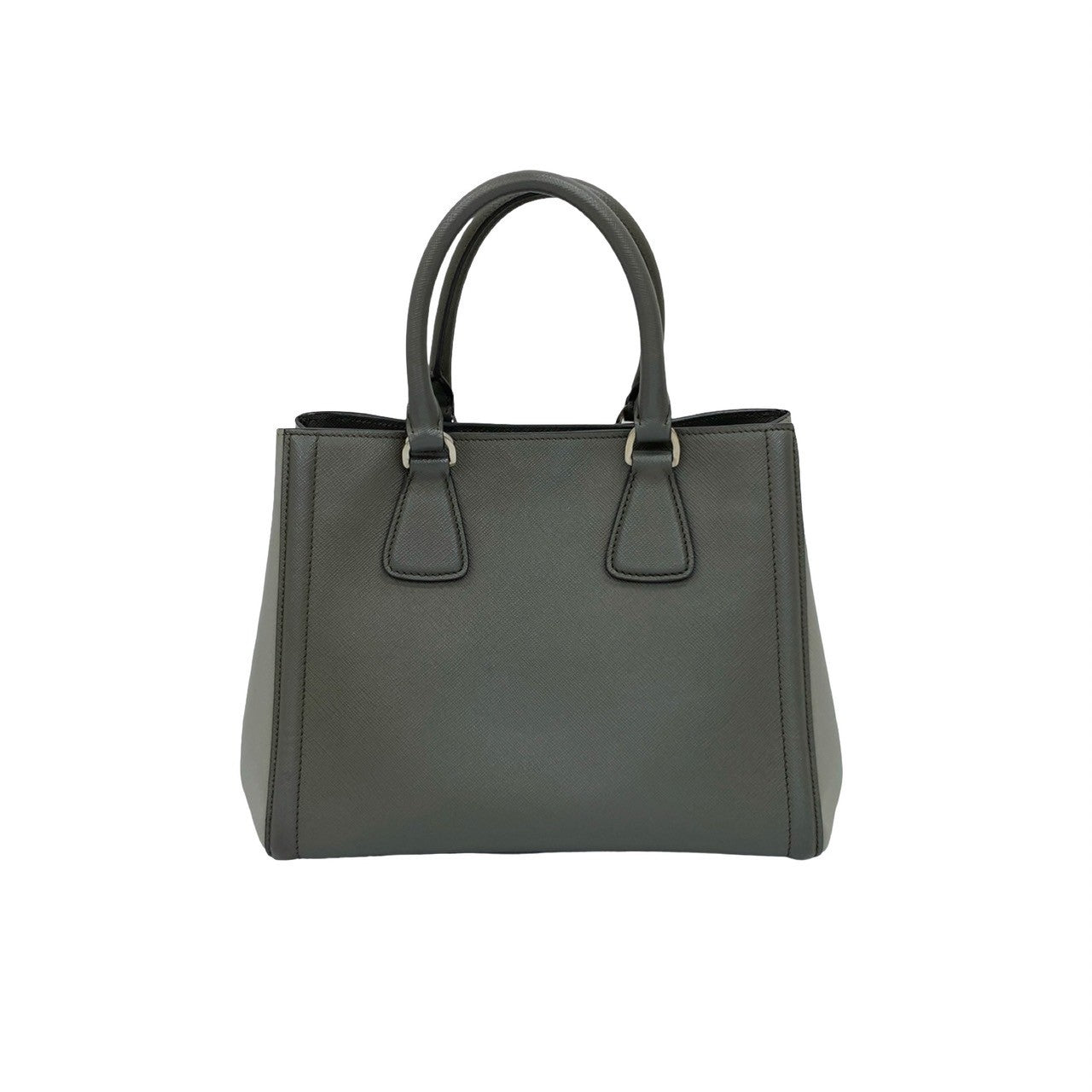 PRADA Shoulder Bag leather gray
