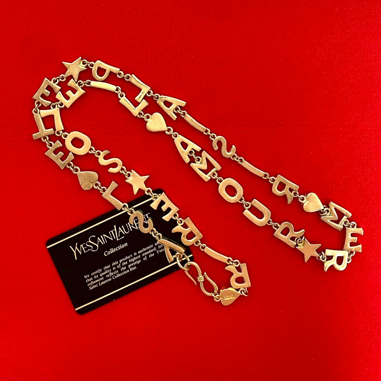 YVES SAINT LAURENT Necklace Gold Plated gold