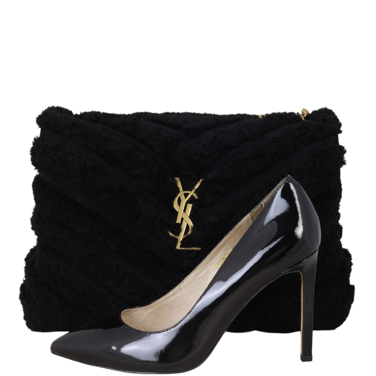 Saint Laurent Loulou Shearling Medium