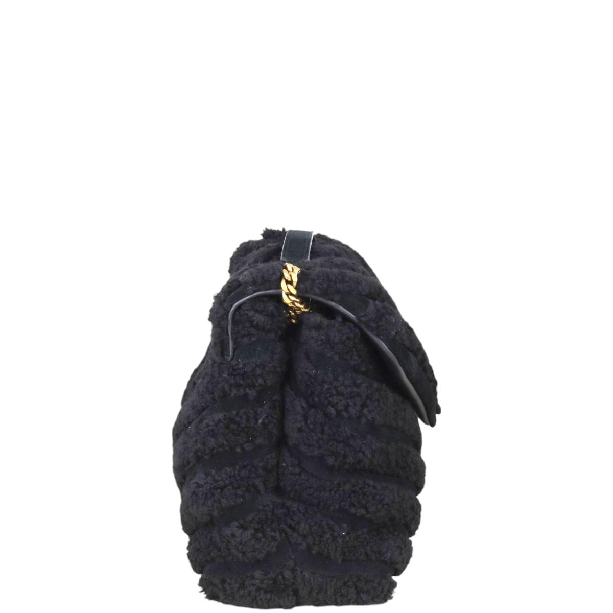 Saint Laurent Loulou Shearling Medium