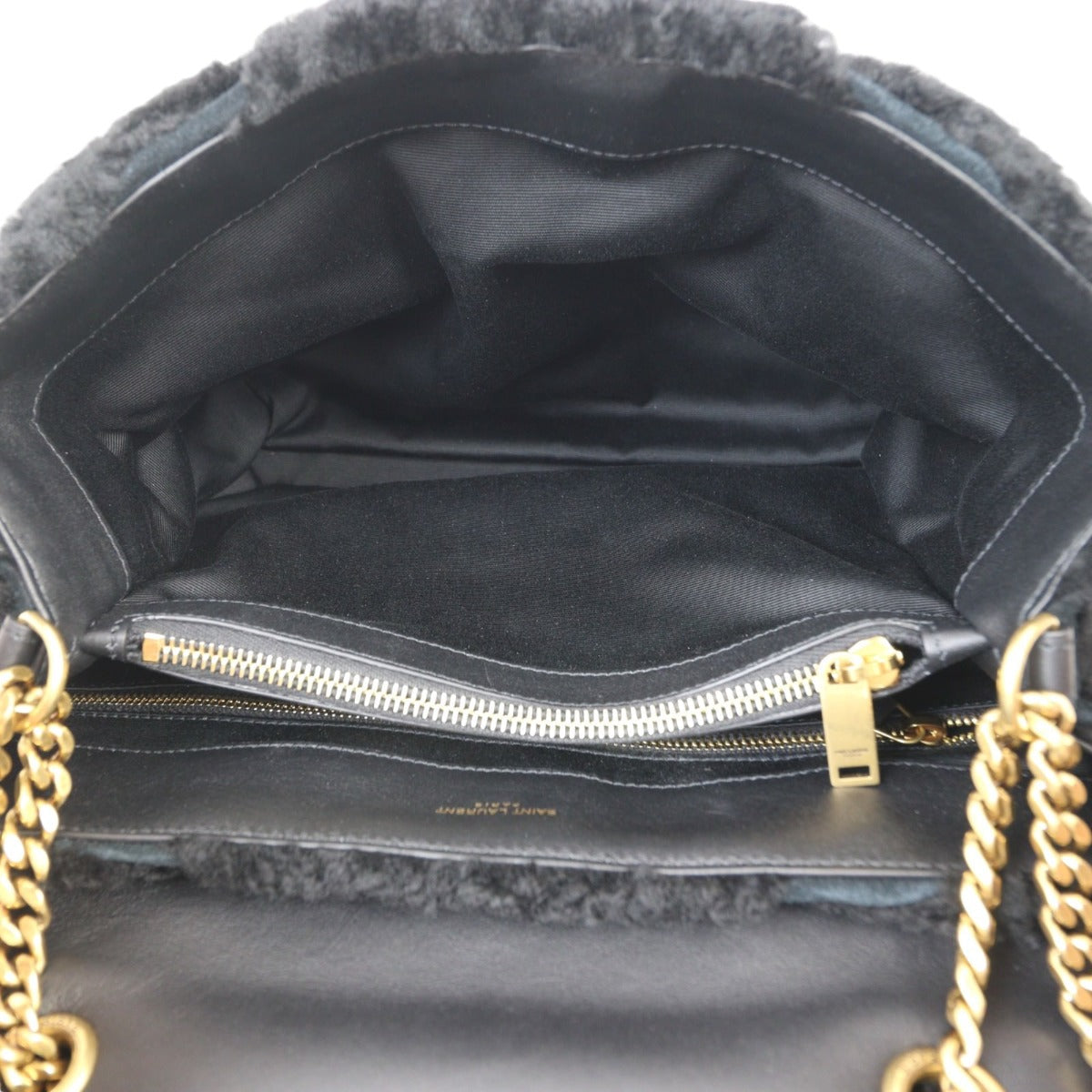 Saint Laurent Loulou Shearling Medium