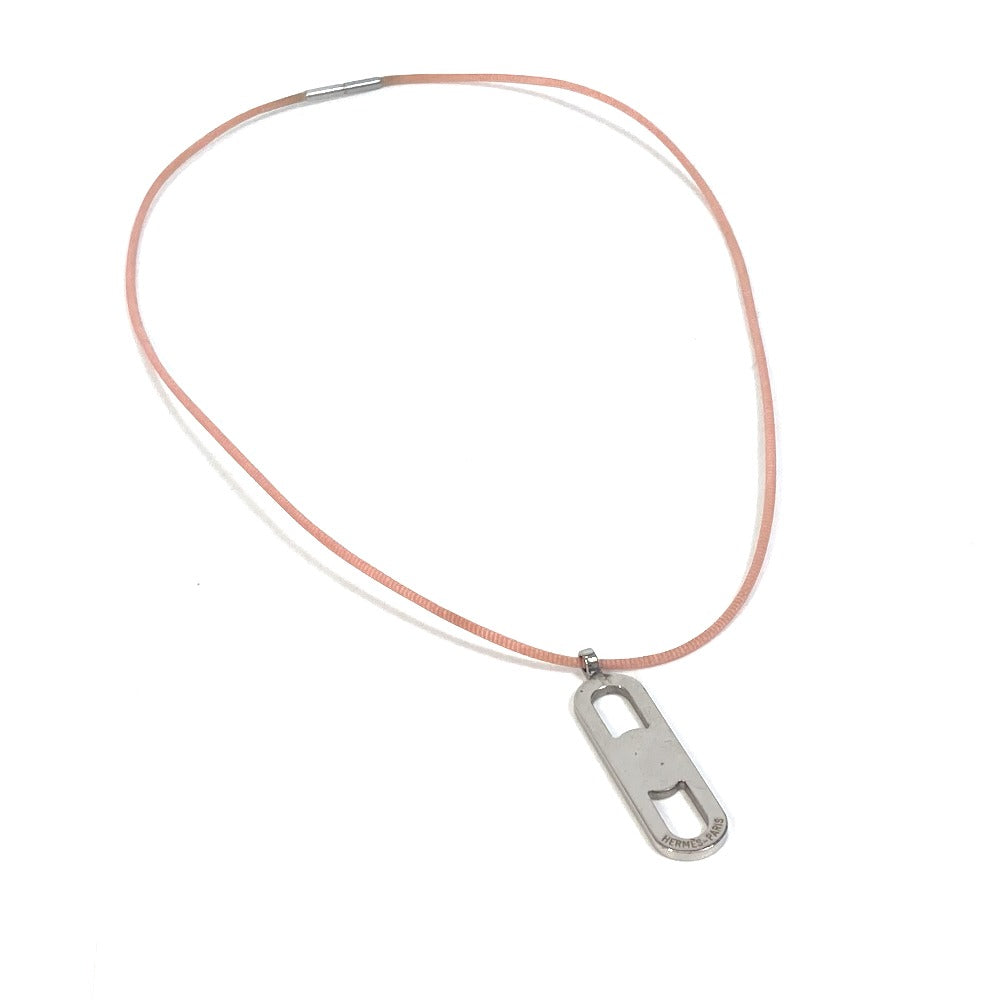 HERMES Necklace metal Pink x Silver Accessories Mailon Women