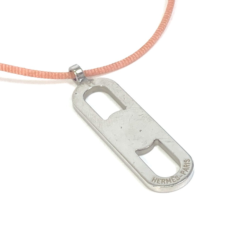 HERMES Necklace metal Pink x Silver Accessories Mailon Women