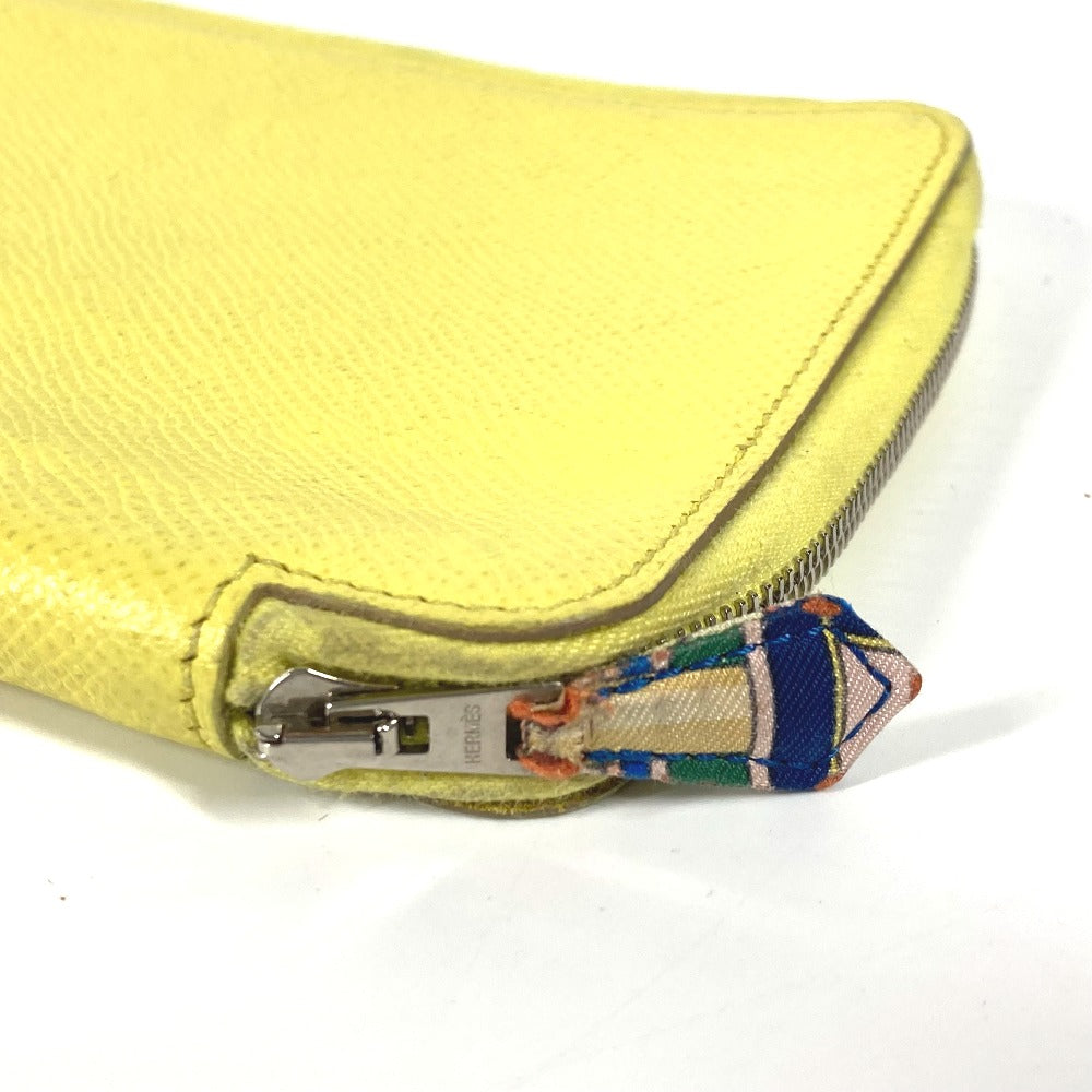 HERMES Notebook cover leather yellow Agendaship Women(Unisex)