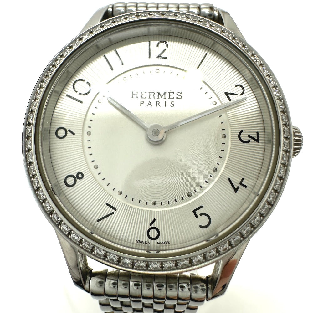 HERMES Watches Quartz CA2.130 Stainless Steel Silver Slim d'Hermès white dial