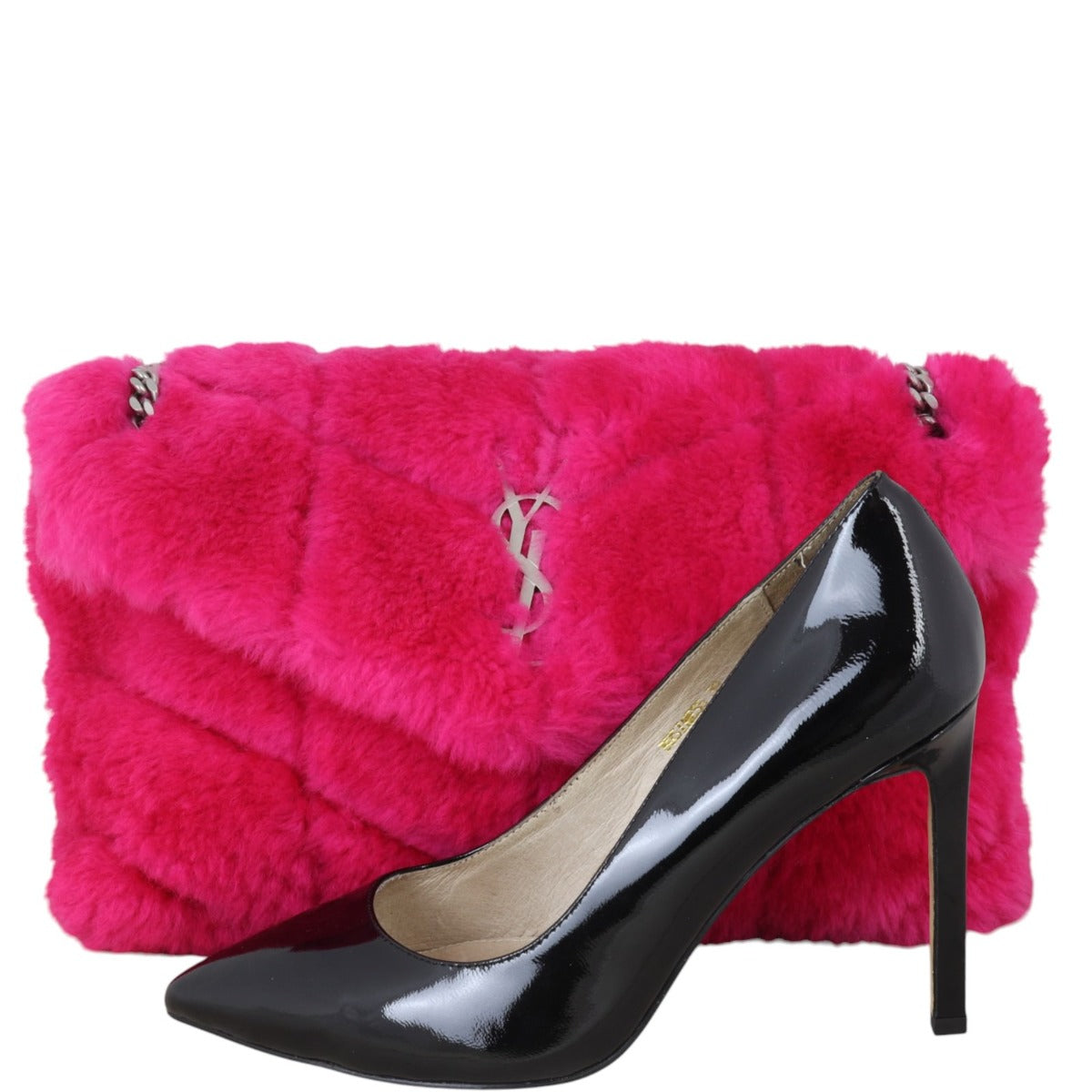 Saint Laurent Loulou Shearling Small