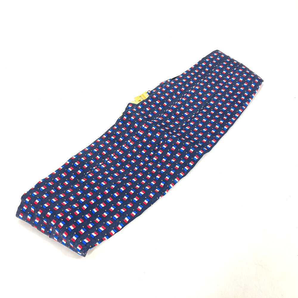 HERMES belt silk blue Accessories Cummer band Women 40