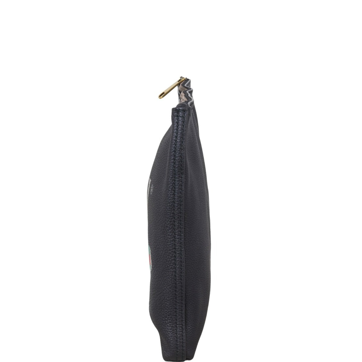 Gucci Logo Print Leather Pouch