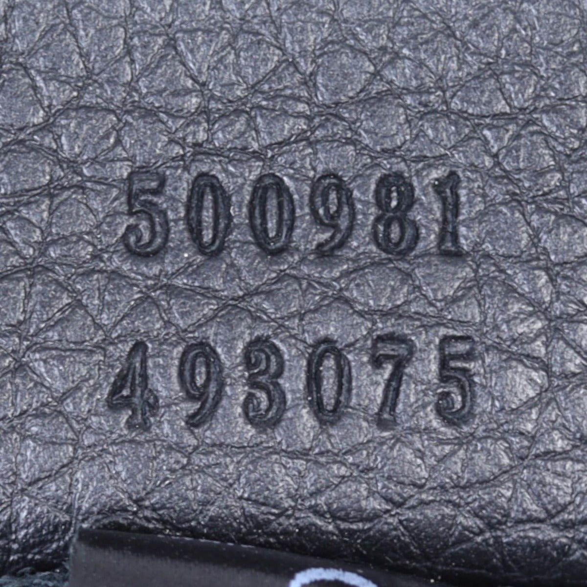 Gucci Logo Print Leather Pouch