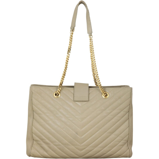 Saint Laurent Chevron Shopping Tote