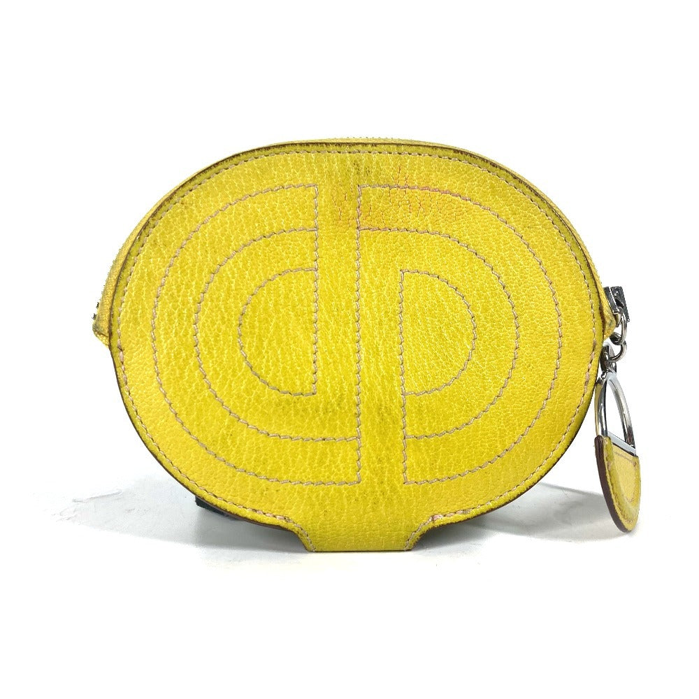 HERMES Coin case Shave yellow In the loop Women