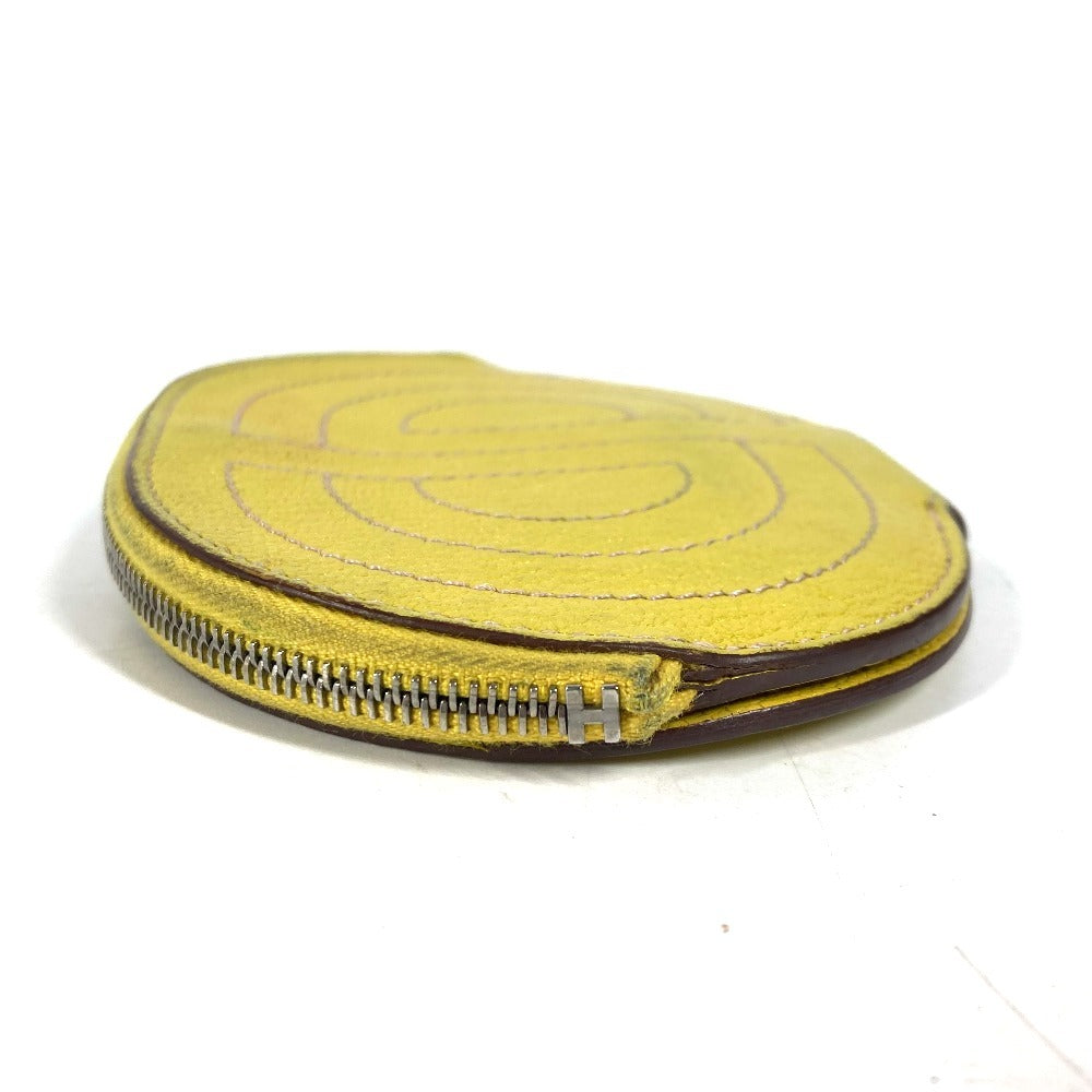 HERMES Coin case Shave yellow In the loop Women