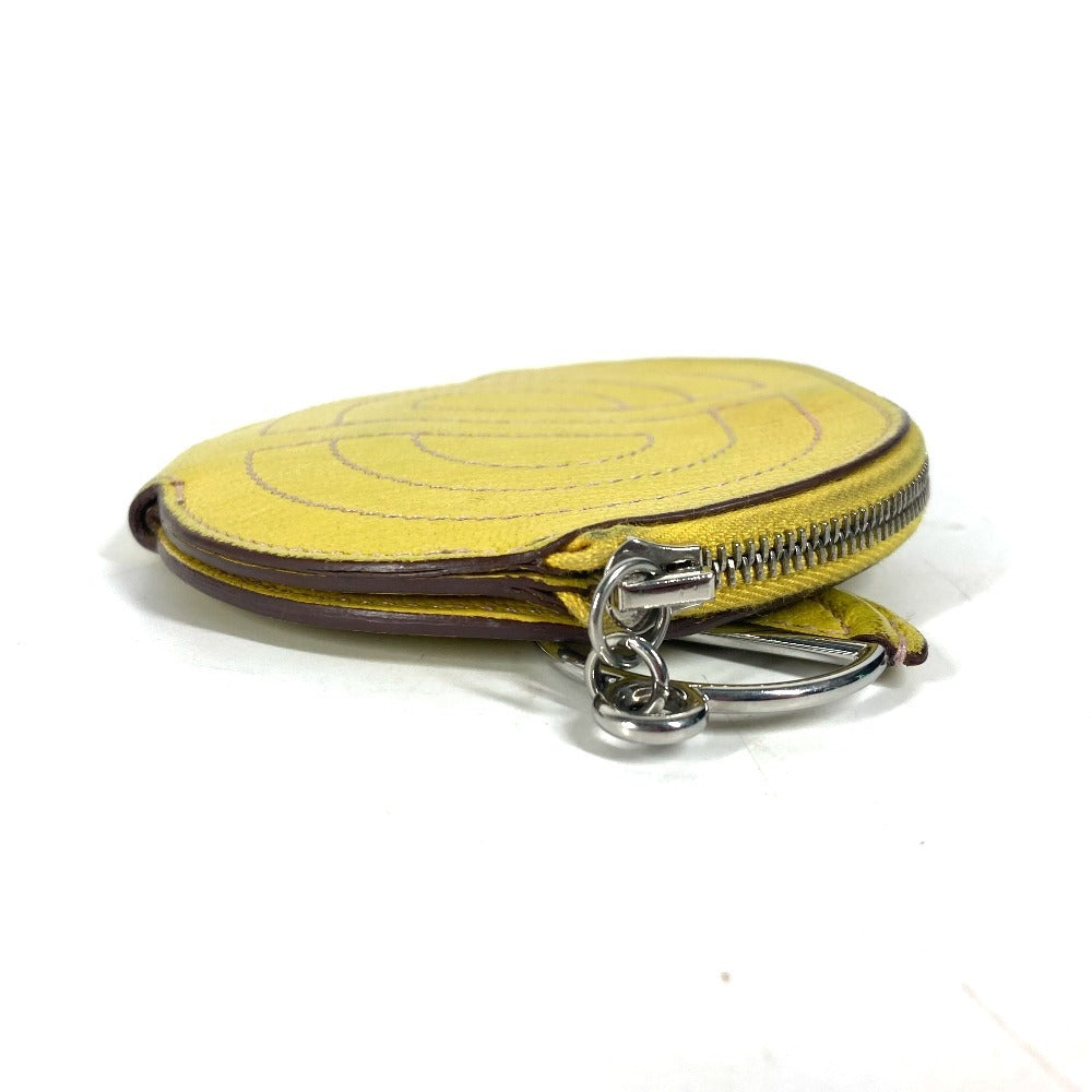 HERMES Coin case Shave yellow In the loop Women