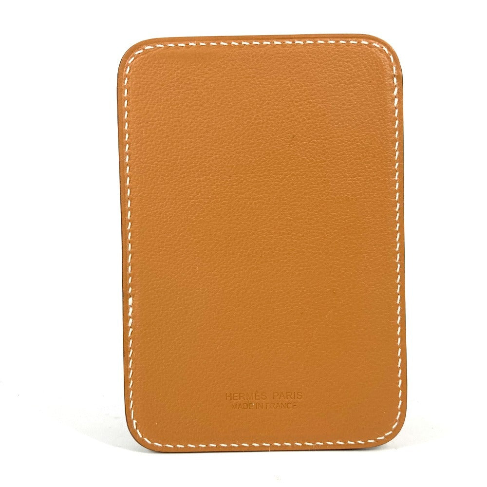 HERMES Card Case leather Brown <MagSafe> Eman "Cheval" Women